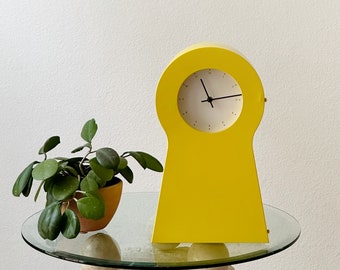 Vintage Metal Ikea Yellow Clock Shelf Locker Box - Etsy