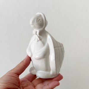 small white ceramic turtle vase planter | kitschy retro