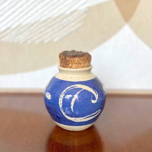 Rustic ceramic jar, Boho decor