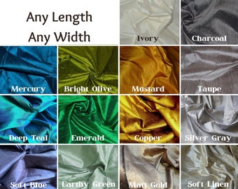 Custom Silk Curtains and Drapery - Any length, Any width