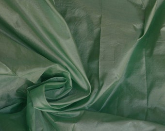 Fine Indian Silk Taffeta in sea green, Fat quarter -TF 104