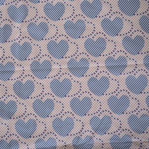 Indian Summer Pure Cotton Fabric Heart print One yard image 3