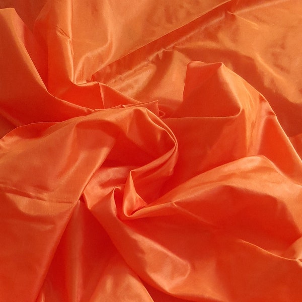 Silk Taffeta  in Saffron, Fat Quarter - TF 109