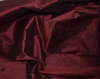 Burgundy Dupioni Silk Bridal Maroon Bridesmaid Dress Fabric Dupioni Silk Curtain Fabric Silk Upholstery Fabric Pillow Cover Silk By The Yard