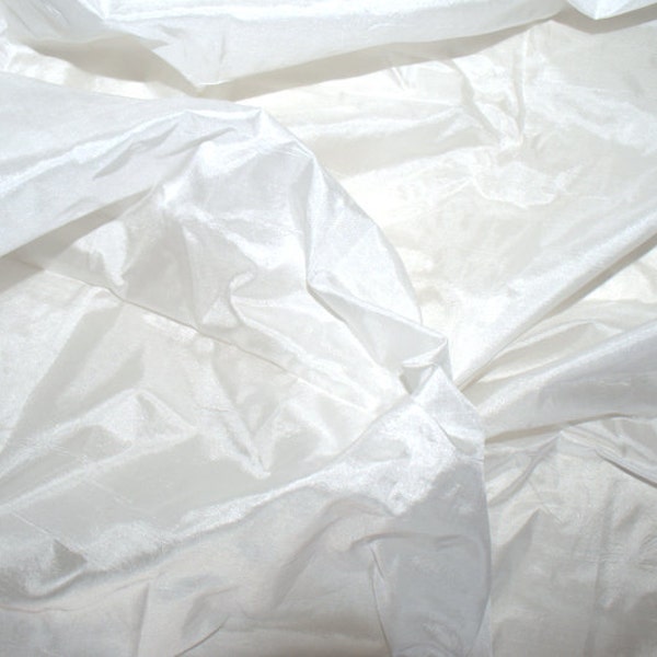 Bridal silk tissue taffeta white pure silk thin fabric by the yard for wedding gown dress silk skirt pillow cover taffeta bridal dress white