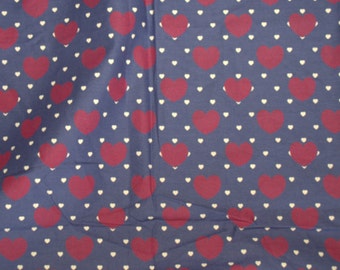 Indian Summer Pure Cotton Fabric - Heart print - One yard