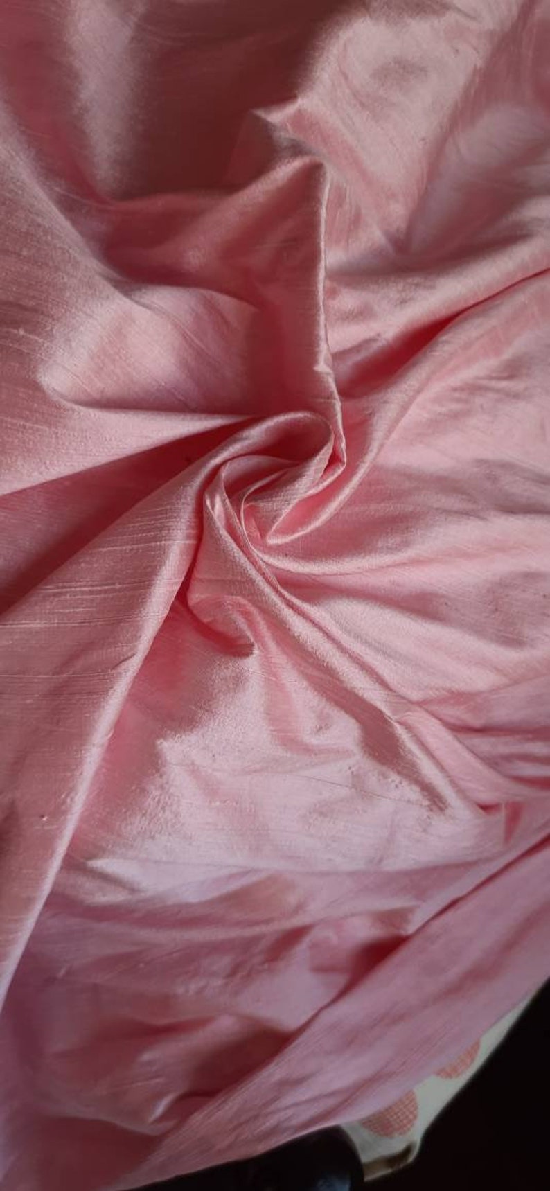 Baby Pink Dupioni Silk Bridesmaids Dress Fabric by the Yard Pure Silk ...