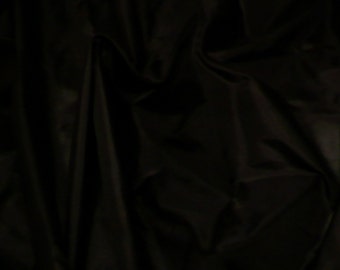 Fine Indian Silk taffeta in Black - Half yard,Yard & Meter.TF 6