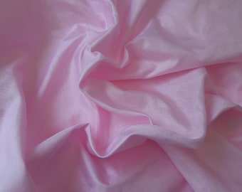 Pure silk tissue taffeta in baby pink thin fabric taffeta bridal silk wedding silk gown silk dress fabric bridal silk dress TF 110