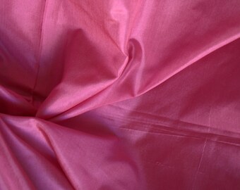 thumbnail image 2 of Pink Raspberry Sorbet Faux Silk Dupioni Fabric – 58" Wide, Polyester, Sold By The Yard 2 of 2