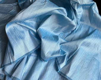 Bridesmaid dress silk fabric something blue Dupioni Silk fabric bridesmaid gifts bridesmaid proposal silk bridesmaid dress bridesmaid robes