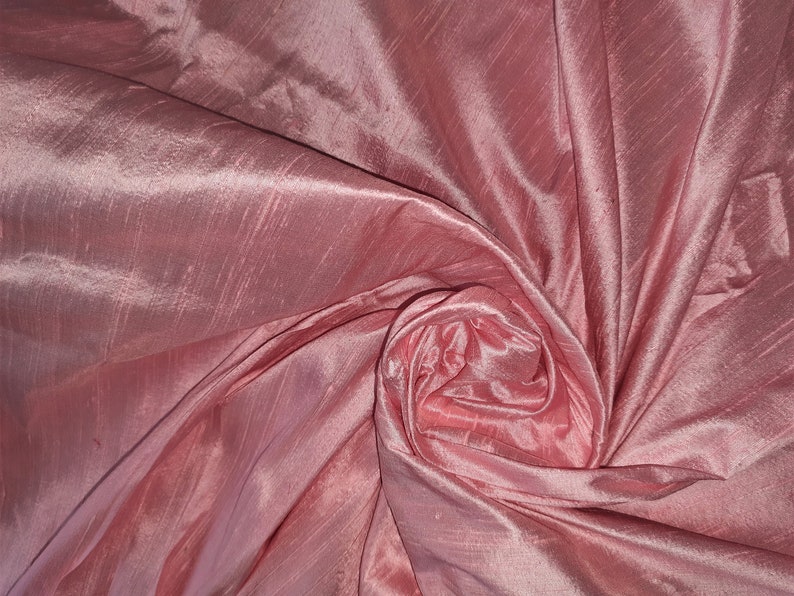 Baby Pink Dupioni Silk Bridesmaids Dress Fabric by the Yard Pure Silk ...