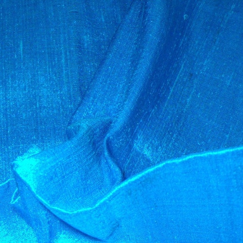 Silk Dupioni in Cerulean Blue and Magenta Fat Quarter D104 - Etsy