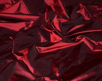 Fine Indian Silk taffeta - Dark Red / Sangria - Half yard, Yard & Meter- TF 63