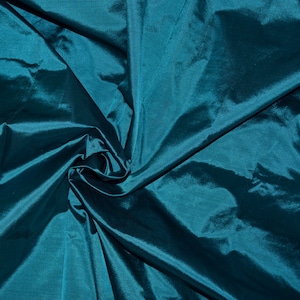 Tessuto di seta blu-verde acqua Tessuto sottile di taffetà Gonna di seta pura Abito di seta Vestito di seta Copricuscino di seta Abito da damigella d'onore in seta verde acqua
