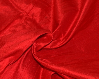 Scarlet Dupioni Silk for bridesmaid dress