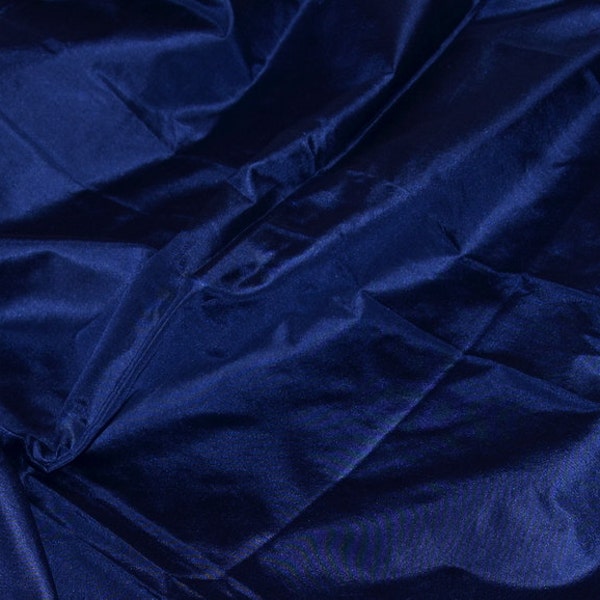 silk tissue taffeta navy blue midnight blue thin black blue fabric pure silk by the yard meter bridesmaid wedding gown silk pillow cover