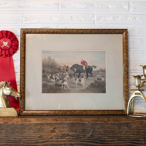 Vintage Fox Hunting Equestrian Print