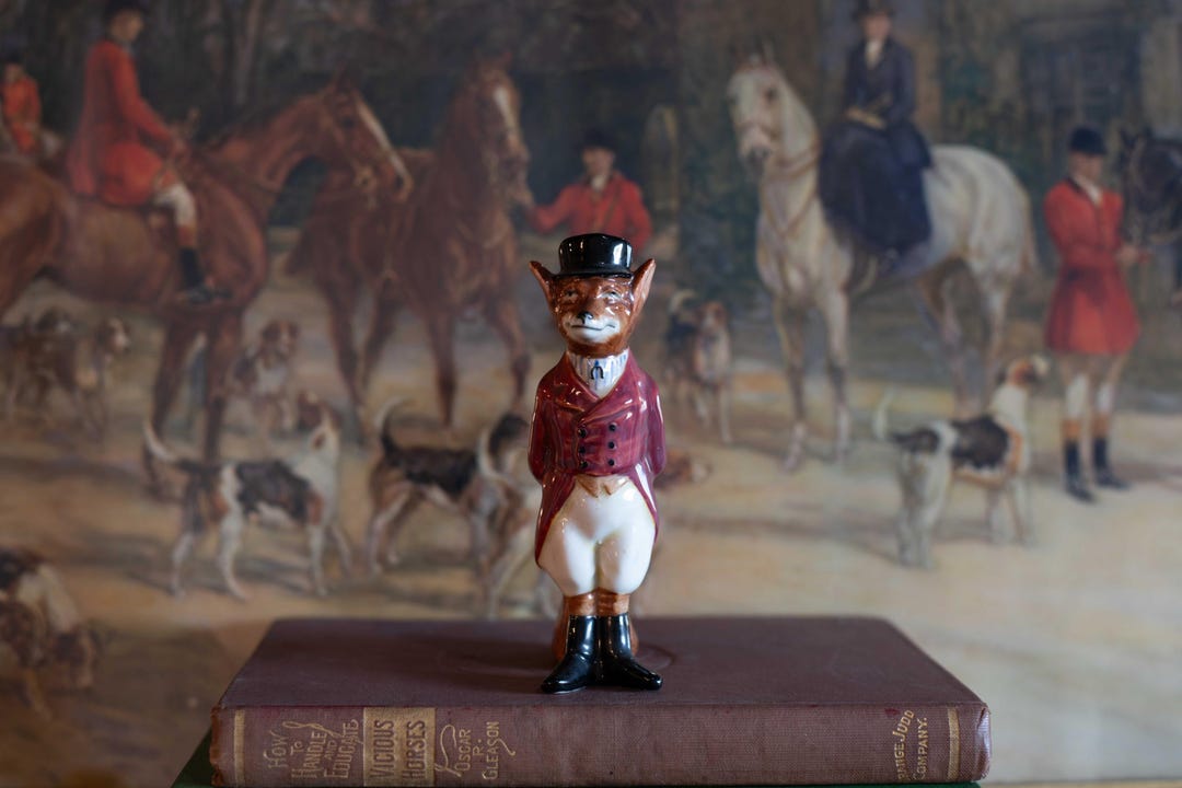 Huntsman Fox Royal Doulton Huntsman Fox Figure | Made in England | Equestrian Decor ...