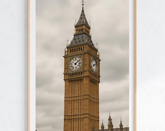 ロンドンアート 水彩画 都市風景画 ビッグベン 時計塔 アート ロンドン