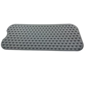 Tike Smart Extra-Long Non-Slip Bathtub & Shower Mat in Opaque Gray.