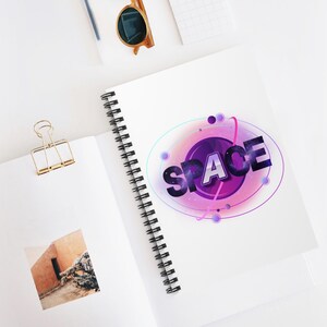 Space Spiral Notebook - Ruled Line, Galaxy Journal, Astronomy Planner, Cosmic Diary, Starry Notebook, Universe Sketchbook