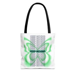 Positive Vibes Tote Bag, Inspirational Quote Reusable Canvas Shopping Bag, Eco-Friendly Grocery Bag, Gift for Her, Shoulder Bag, Everyday