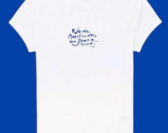 No me arrepiento de sentir tanto embroidered womens crop top