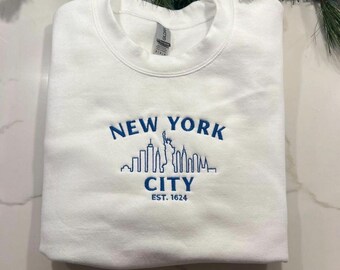 New York embroidered sweatshirt NYC 2026 Gift
