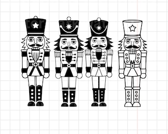 Nutcracker SVG, Christmas Cut File (png, eps, dxf)