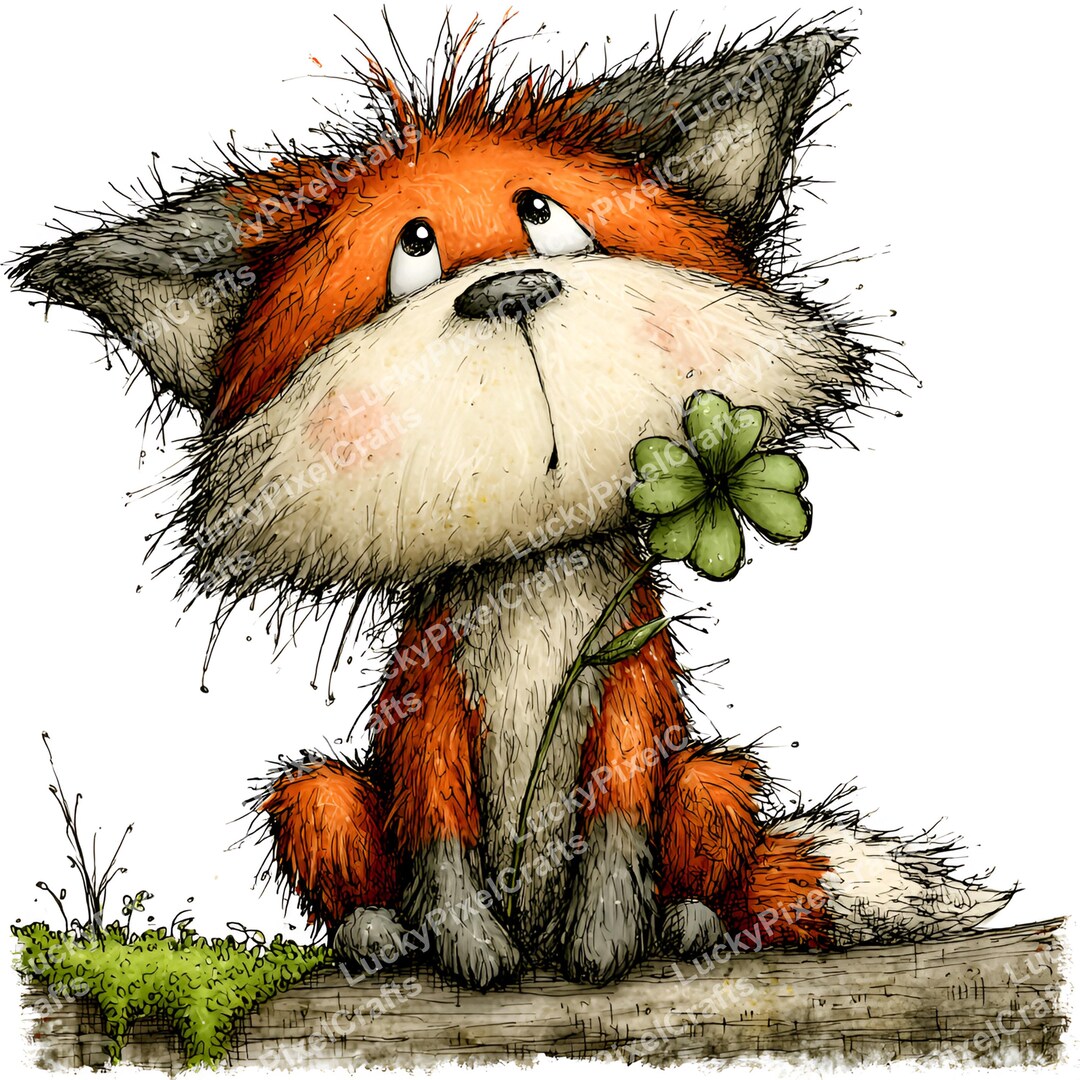 Whimsy Patrick St. Patrick's Animals Clipart, JPG, Whimsical Animals (instant Download ...