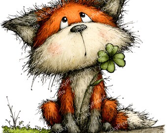 St. Patrick's Animals Clipart, JPG, Whimsical Animals (Instant Download)