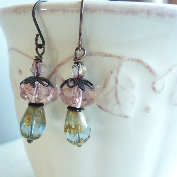 Pastel Earrings - Monet's Garden