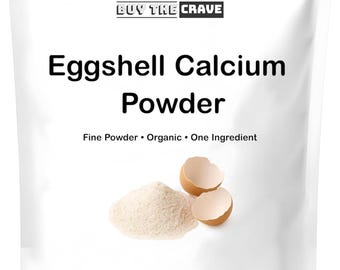 Eggshell Calcium Powder Supplement Dogs & Cats (16 oz) – Ideal for Supporting Bone Health, Easing Labor and Whelping, Great for Plant Health