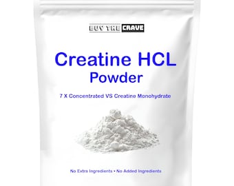 Creatine HCL Powder (16 oz), 1 Ingredient, Energy Production, Athletic Performance, 604 Servings No Bloating, Fast Absorption