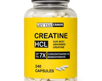 Compresse di creatina HCL, 7 volte più concentrata rispetto alla polvere monoidrata, supporto cognitivo, energetico, muscolare e di recupero per uomini e donne / Solo 1 ingrediente