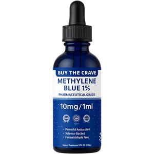 Methylene Blue 1% Solution – Pharmaceutical Grade – 10mg/mL Liquid Drops – Alcohol & Formaldehyde-Free - 2 FL OZ (59mL)