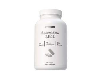 Spermidin Nahrungsergänzungsmittel - Spermidin für Männer und Frauen - Hautpflege - Hochpotente Formel - Spermidin 99% - 240 Kapseln