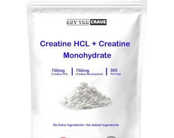 Creatine HCl, Creatine Monohydrate Mix, Less Sour and Easier to Consume, Post Workout Muscle Builder for Men & Women,  16 OZ (454g)
