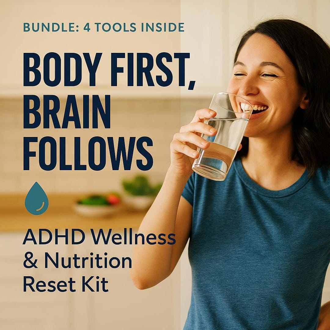 Body Fvrt Body First, Brain Follows | ADHD Wellness & Nutrition Recovery Kit for ...