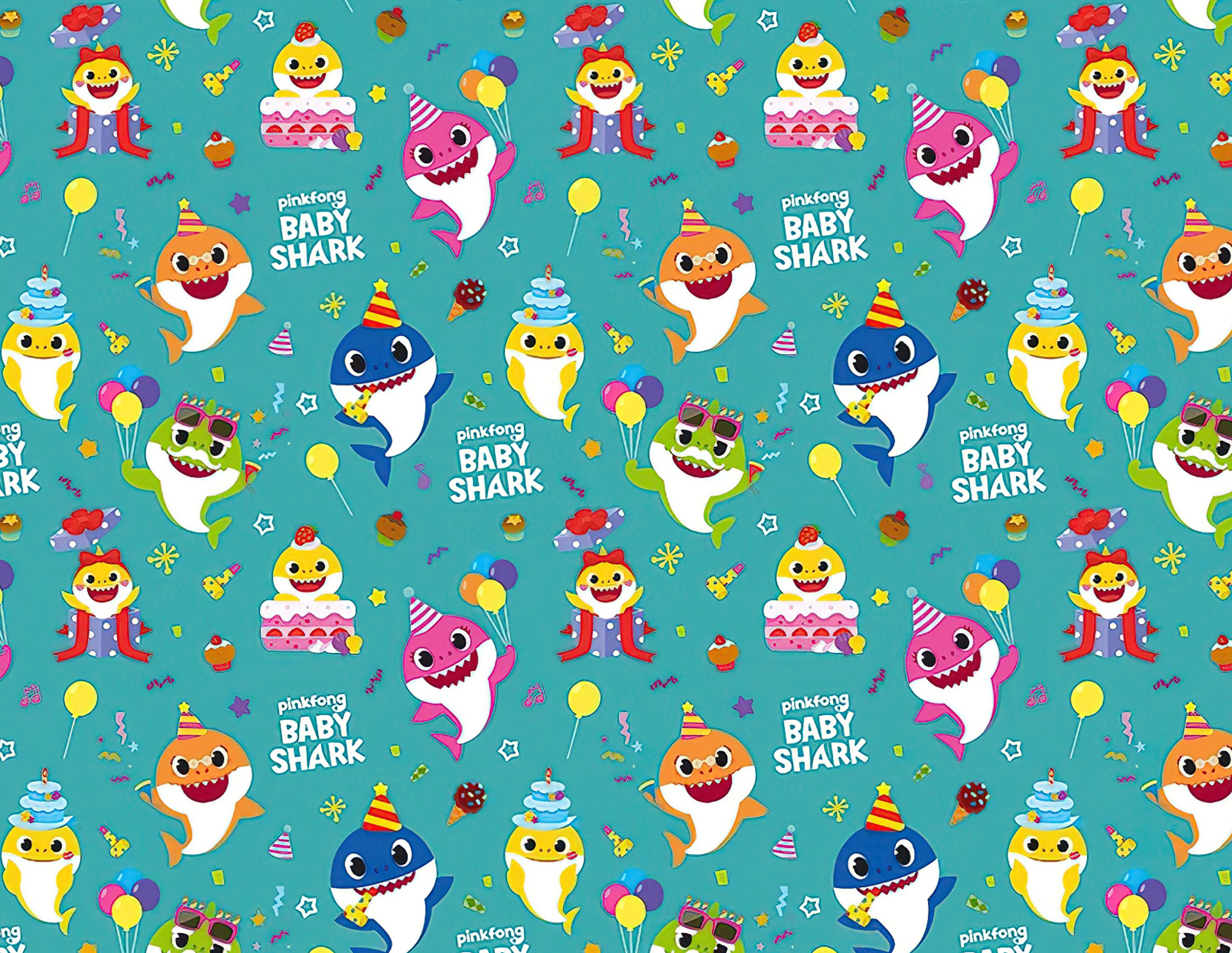 Baby Shark Gift Wrapping Baby Shark Christmas Wrappin vrogue.co