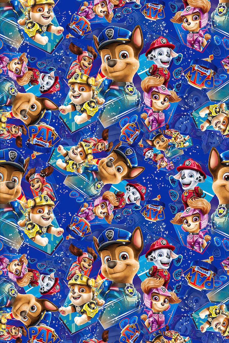 Paw Patrol Gift Wrap Paw Patrol Wrapping Paper Paw Patrol Etsy Ireland