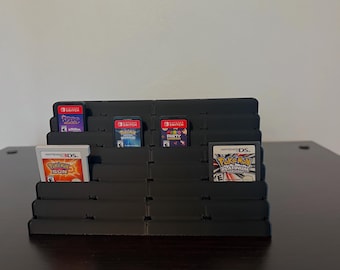 3-in-1 Nintendo Cartridge Stand – 3D Printed Display for Switch, DS & 3DS Games (Holds 24)
