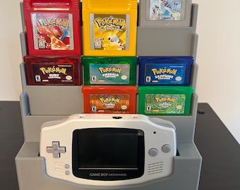Game Boy Cartridge & Handheld Display Stand – 3D Printed GBA Organizer for Handheld and Games