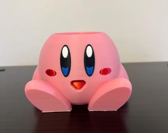 Kirby Pen & Pencil Holder – Desk Organizer for Gamers