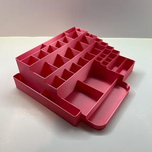 Large Makeup Organizer | Multi-Compartment Cosmetic Storage Tray | Vanity and Bathroom Countertop Organizer
