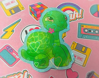 Turtle Littlest Pet Shop Holo Vinyl Sticker