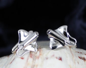 Eagle Ray Cufflinks in Solid Sterling Silver Rhodium Plated Ocean men Jewelry scuba diver jewellery beach Groom gift wedding party