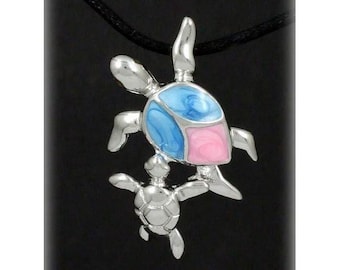 Mom and baby turtle necklace 2025