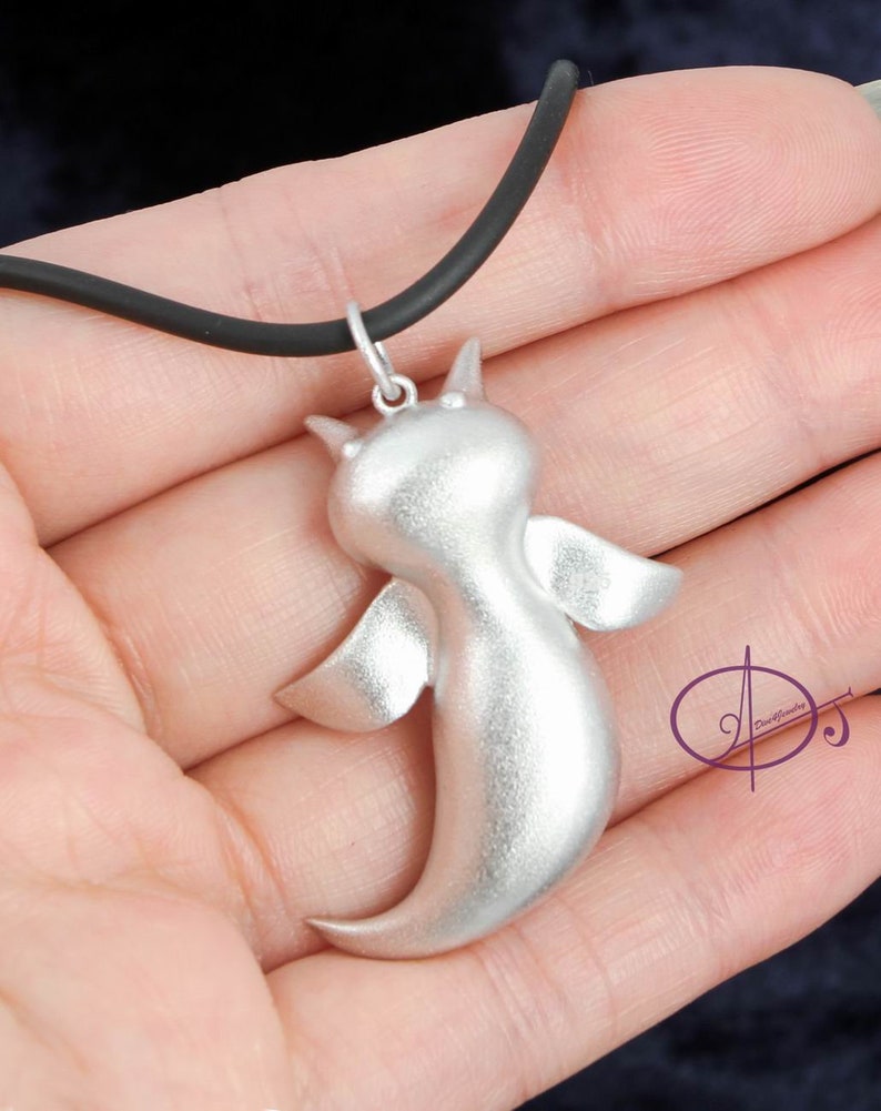 Sea Angel Clione Necklace Sterling Silver 3D Ocean animal Sea Slug pendant Sealife Marine Scuba diving gift Angel of the Sea